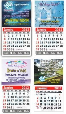 Imã de Geladeira com Calendário Anual - 1000 unidades